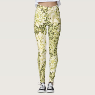 Vintage William Morris Chrysanthemum Pattern Leggings