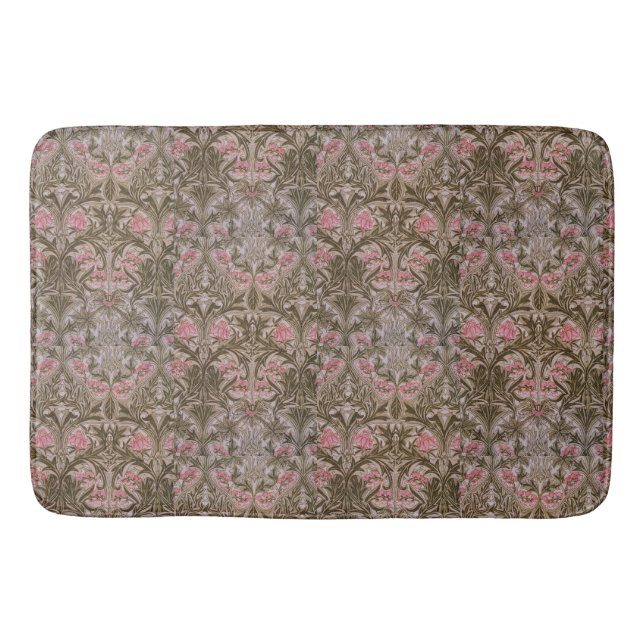 Vintage William Morris Columbine Bath Mat (Front)