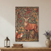 Vintage William Morris Cottage Deer Fall