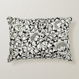 Vintage William Morris Decorative Textile Pattern Accent Pillow