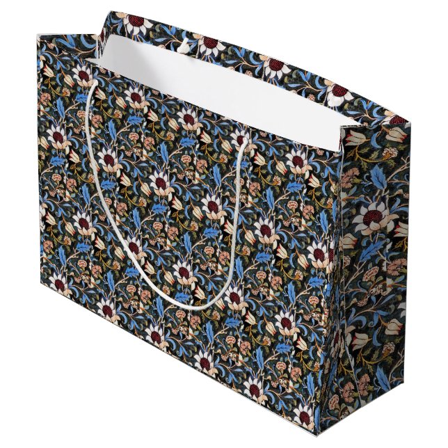 Vintage William Morris Evenlode Large Gift Bag (Back Angled)