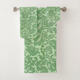 Vintage William Morris Floral Motif Vert