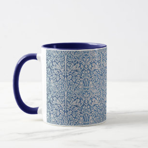 Vintage William Morris Forest Rabbit Bird Foliage Mug