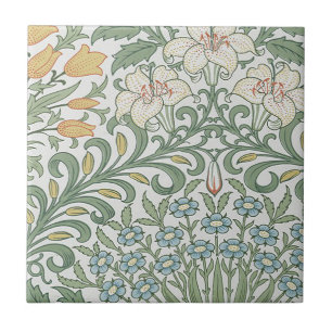 Vintage William Morris Garden  Tile