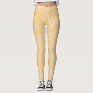 Vintage William Morris Gold Larkspur Floral Leggings