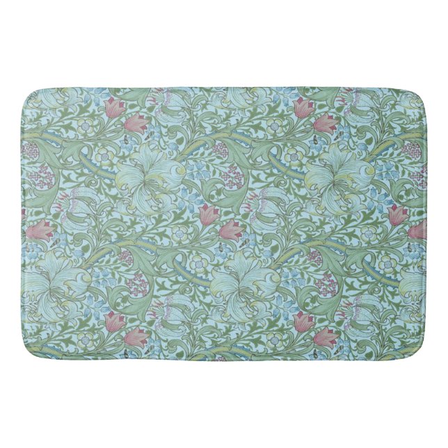 Vintage William Morris Golden Lily    Bath Mat (Front)