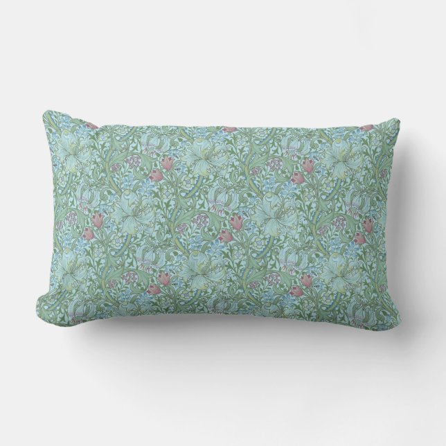Vintage William Morris Golden Lily    Lumbar Pillow (Front)