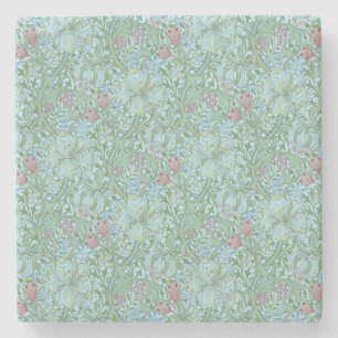 Vintage William Morris Golden Lily Stone Coaster