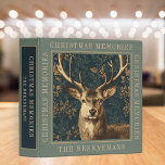Vintage William Morris Inspired Christmas Photo Binder<br><div class="desc">This simple yet elegant design adds style and grace to your holiday and Christmas photos and other memorabilia with its dark, elegant William Morris inspired deer tapestry design on a sage green crackled background. Gather your favourite photos and add your family memories to make this a cherished keepsake. Add a...</div>