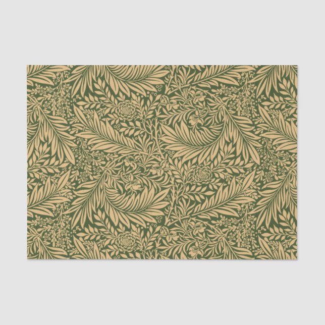 Vintage William Morris Larkspur Pattern Tissue Paper (Front)