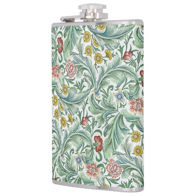 Vintage William Morris Leicester     Hip Flask (Left)