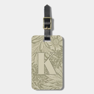 Vintage William Morris Marigold Pattern Luggage Tag