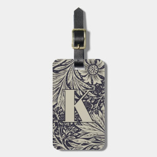Vintage William Morris Marigold Pattern Luggage Tag