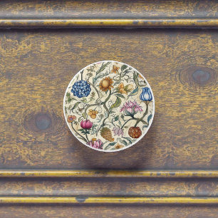 Vintage William Morris Pattern Ceramic Knob