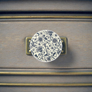 Vintage William Morris Pattern Ceramic Knob