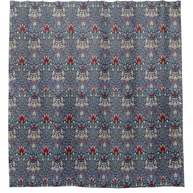 Vintage William Morris Snakeshead Fritillary Red   (Front)