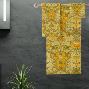 Vintage William Morris St James Palace Pattern   Bath Towel Set