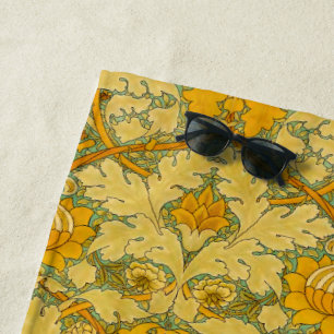 Vintage William Morris St James Palace Pattern   Beach Towel