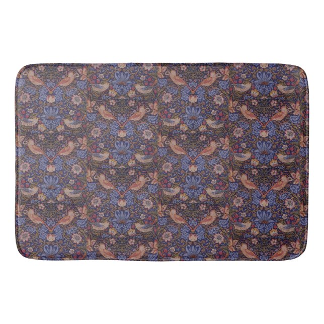 Vintage William Morris Strawberry Thief Bath Mat (Front)