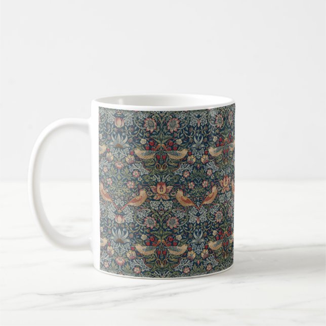 Vintage William Morris Strawberry Thief Coffee Mug (Left)