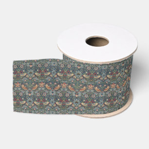 Vintage William Morris Strawberry Thief Grosgrain Ribbon
