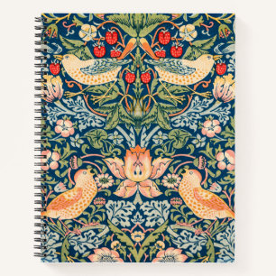 Vintage William Morris Strawberry Thief Pattern Notebook