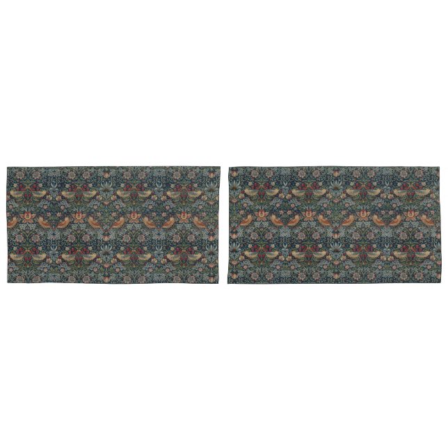 Vintage William Morris Strawberry Thief Pillowcase (Front-Set)