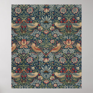 Vintage William Morris Strawberry Thief Poster