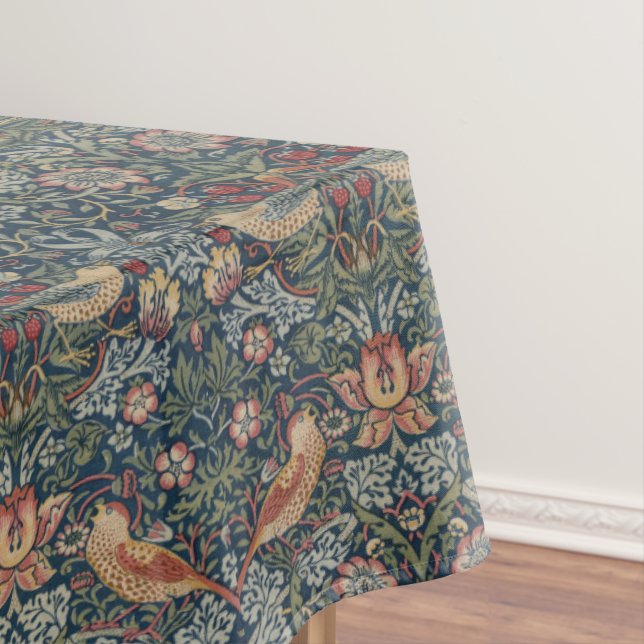 Vintage William Morris Strawberry Thief Tablecloth (In Situ)