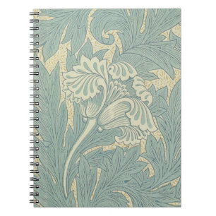 Vintage William Morris Tulip Floral Design Notebook