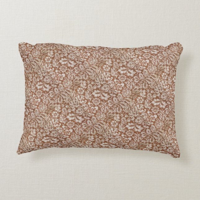 Vintage William Morris Venetian   Accent Pillow (Back)