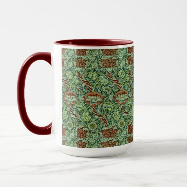 Vintage William Morris Wandle Pattern   Mug (Left)