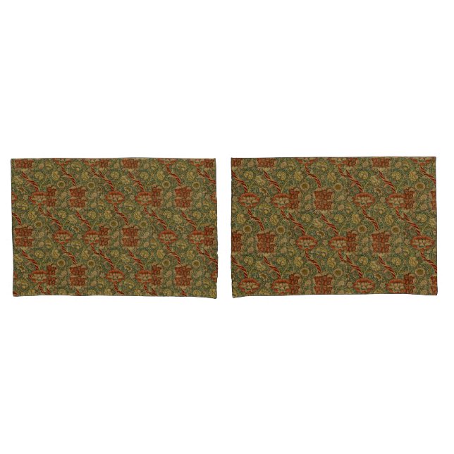 Vintage William Morris Wandle Pillowcase (Front-Set)