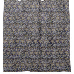 Vintage William Morris Wey Pattern Blue Background