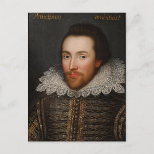 Vintage William Shakespeare Portrait Postcard