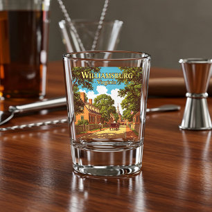 Vintage Williamsburg Virginia Shot Glass