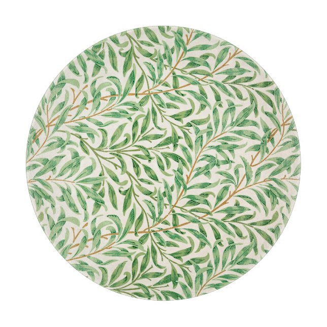 Vintage Willow Bough Ornament Illustration Cutting Board (Front)