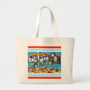 Vintage Wilmington NC Large Tote Bag