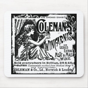 Vintage Wincarnis Tonic Ad Mouse Pad
