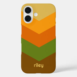 Vintage Windbreaker Colour Block Darts Custom Name iPhone 16 Case