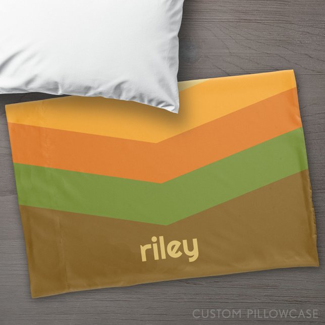 Vintage Windbreaker Colour Block Darts Custom Name Pillowcase (Custom Pillowcase)