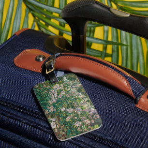 Vintage Windflowers Painting Pretty Flowers Floral Luggage Tag