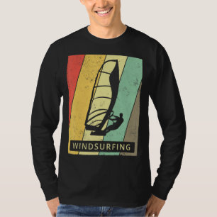 Vintage Windsurfing Sport Retro Poster T-Shirt