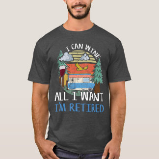 Vintage Wine Adventure Vacation Glamp Go Camping f T-Shirt