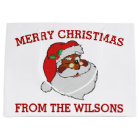 Vintage Winking Black Santa Pop Art