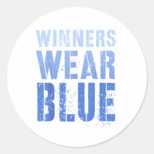 Vintage Winners Wear Blue Wave Vote Summer Camp Co Classic Round Sticker
