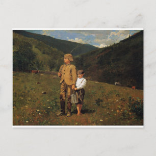 Vintage Winslow Homer Crossing the Pasture Postcard