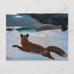 Vintage Winslow Homer Fox Hunt Postcard