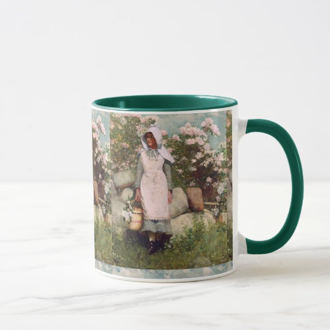 Vintage Winslow Homer Girl and Laurel Mug (Right)