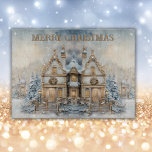 Vintage Winter Merry Christmas Monogram | large Cutting Board<br><div class="desc">Add a festive touch to your kitchen with this Vintage Winter Merry Christmas Monogram large cutting board. Featuring a nostalgic winter scene, this cutting board showcases a charming outdoor theme that captures the magic of the season. The monogrammed "Merry Christmas" adds a personal touch, making it both a practical and...</div>